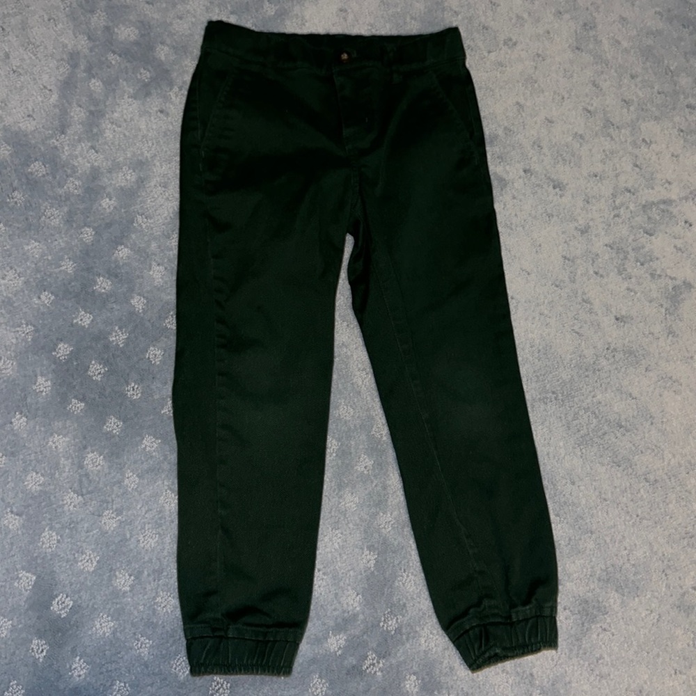Janie and jack boys dark green joggers